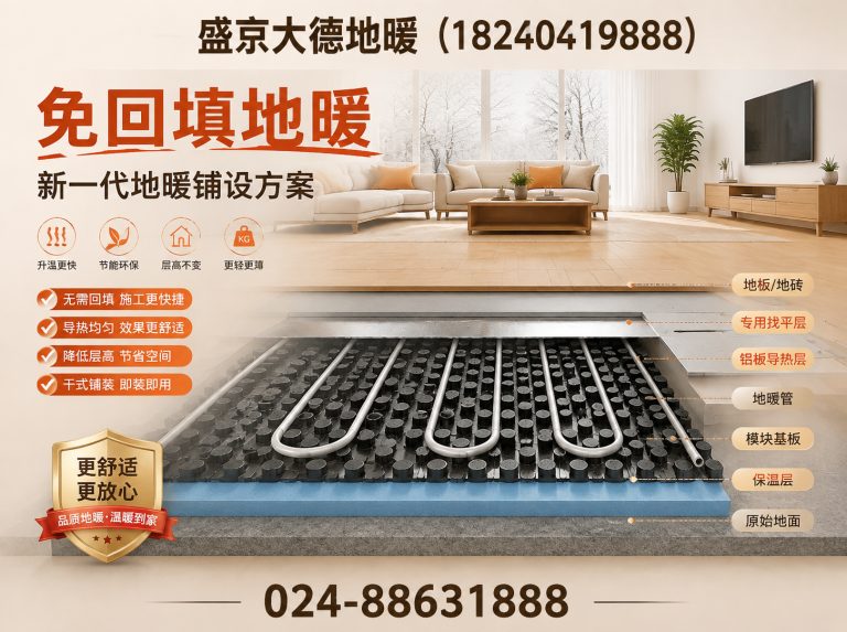 于洪区免回填地暖展示图